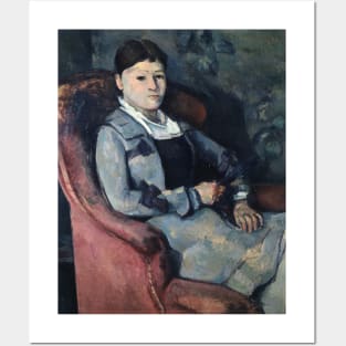 Portrait of Mme. Cezanne by Paul Cezanne Posters and Art